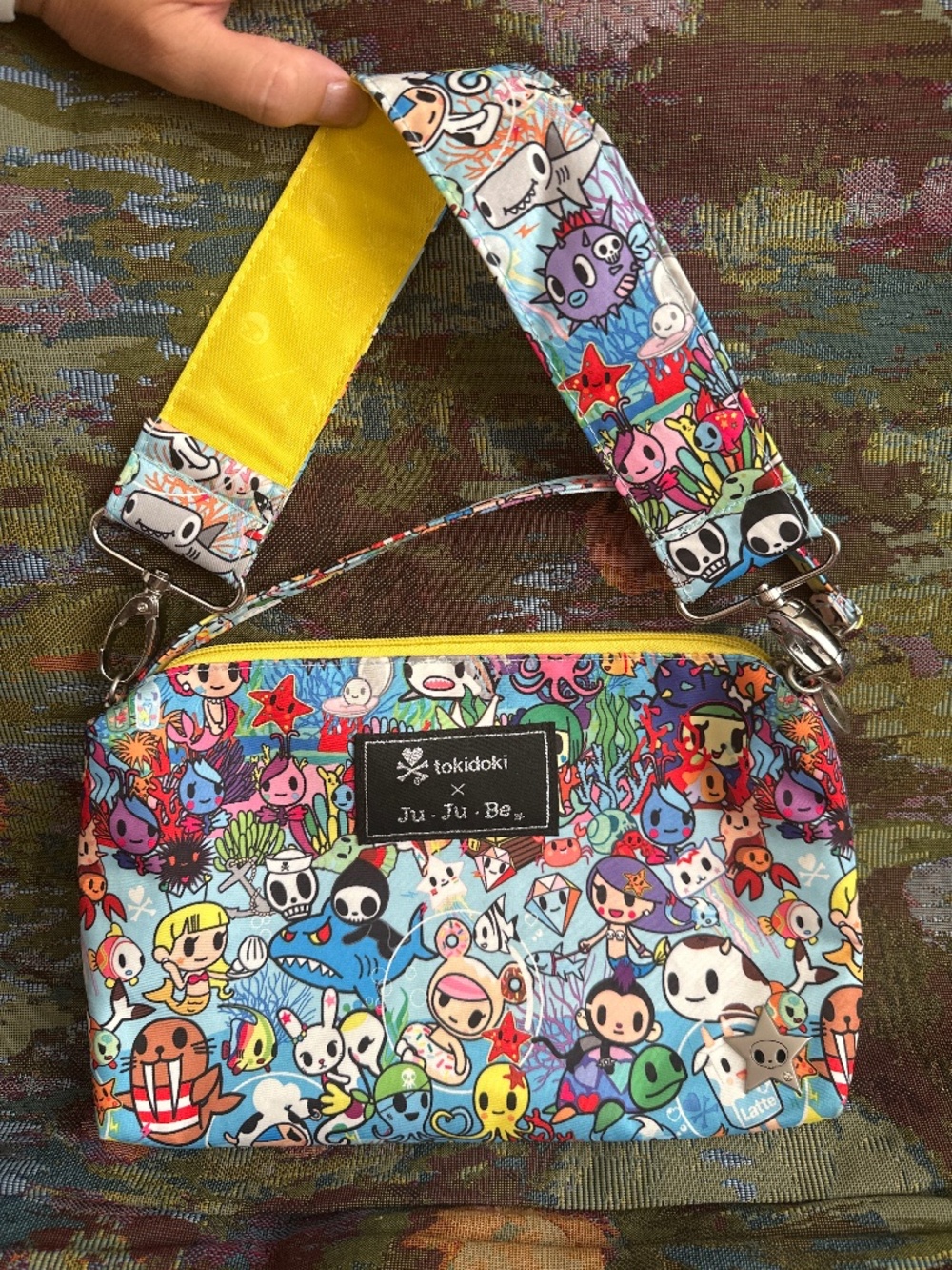 Tokidoki be quick Ju Ju be bag bonus keychain and strap